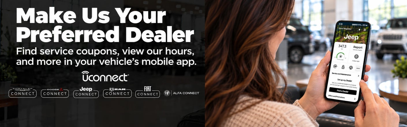 uconnect® make us your preferred dealer | Rentschler Chrysler Jeep Dodge Ram in Slatington PA
