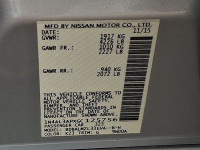 2016 Nissan Altima 2.5 SV